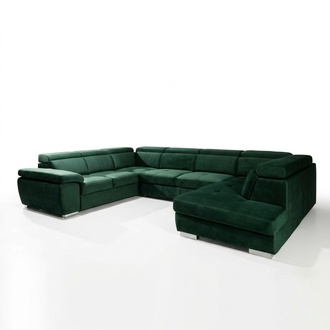 Multifunktion Big Wohnlandschaft U Form Ecksofa Sofa Stoff Couch Polster