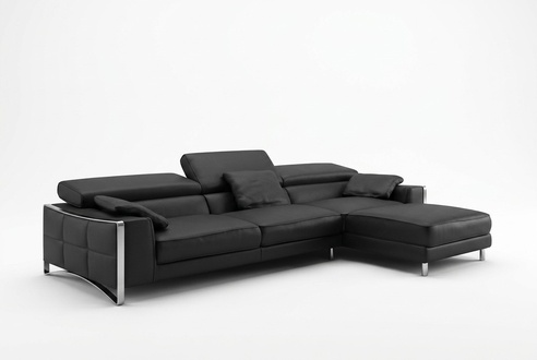 Multifunktions Ecksofa Garnitur Ledersofa Sitz Wohnzimmer Ecke Sofa