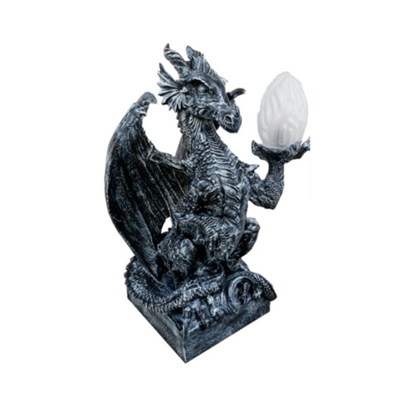 Deko Figur LAMPE Drachen Statue Skulptur 75cm Figuren Skulpturen