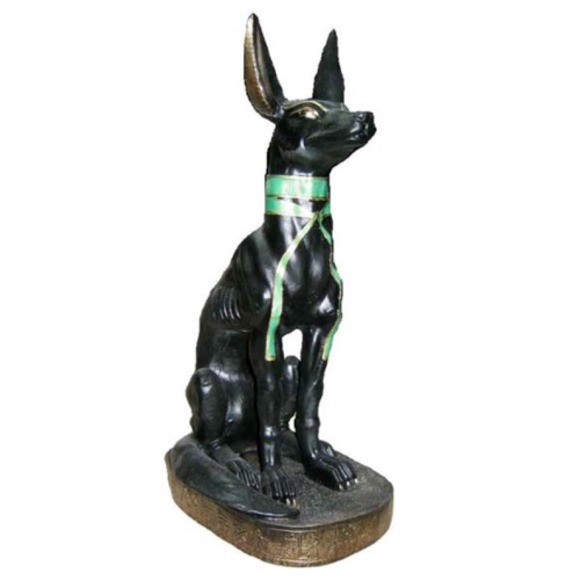 Ägyptische Figur Dekor Schakal Anubis aus Kunststoff, Groß god of death