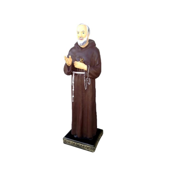 Figur Mönch Statue Pfarrer Katholik Figur Statuen Skulptur Kirche Heiliger
