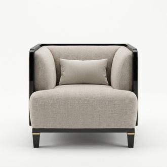 Neu Modern Möbel Wohnzimmer Sessel Designer Einrichtung Weiß Polstersitz