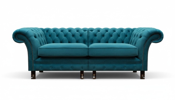 Neu Zweisitzer Sofa Couch Polstermöbel Wohnzimmer Chesterfield Designer