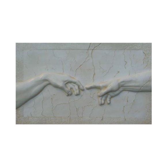 Michelangelo Buonarroti Skulptur Die Erschaffung des Adam Riefel Bild