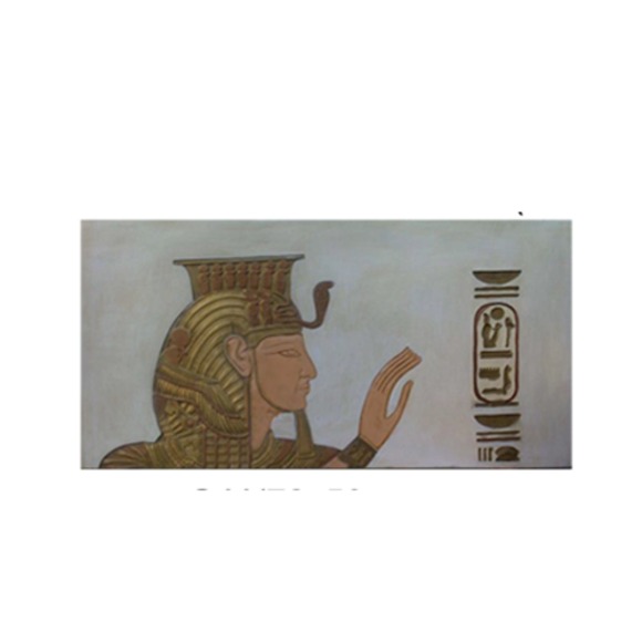 Bild Deko Ägypten Statue Skulptur 72 x 50 cm Figuren Statuen Skulpturen