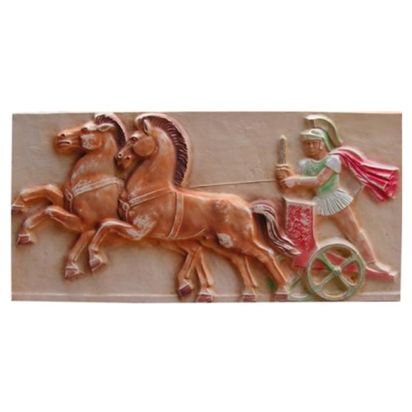 Gladiator Spiele Deko Figur Statue Skulptur 66x42 cm Figuren Bild Relief