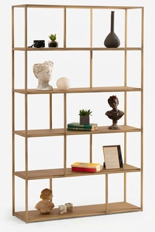 Offenes Regal als Raumtrenner Bücherregal Schrank Metall 100x180