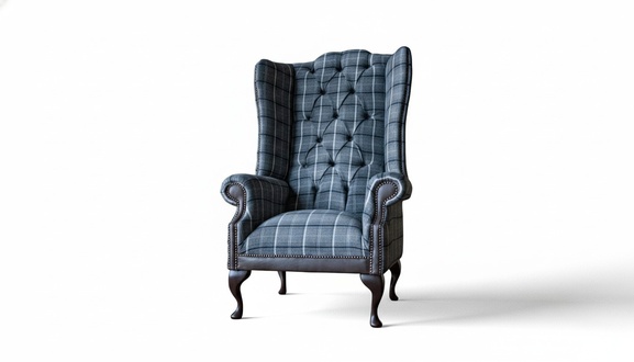 Ohrensessel Chesterfield Sessel Couch 1 Sitzer Sessel Textil Couchen Stoff