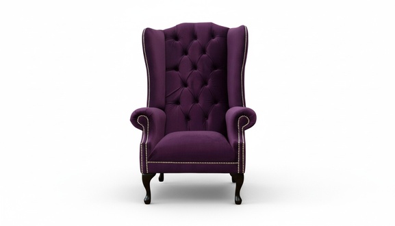 Ohrensessel Sessel Design Polster Sofa Couch Chesterfield Textil