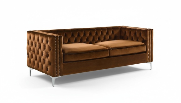 orange chesterfield couch luxus samt stoff couchen sofa set knöpfe polster neu
