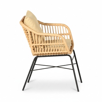 Outdoor Sessel Lounge Rattan Garten möbel Sitz Veranda Terrasse Balkon