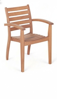 Outdoor Sessel Stuhl Sessel Relax Balkon Stühle Naturholzstuhl Möbel Garten