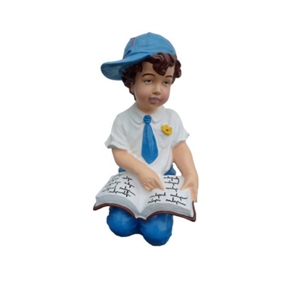 Deko Figur Statue Skulptur 47 cm Figuren Statuen Skulpturen Junge Garten