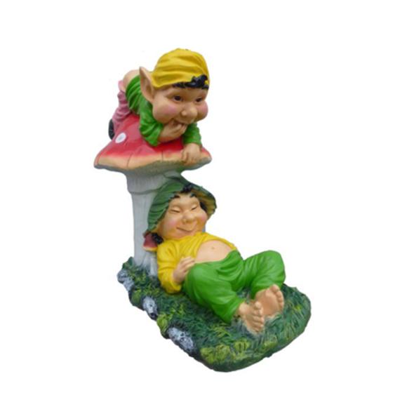 Arbeitslose und Faule Trolle fürn Garten 60cm Dekoration Statue Figuren