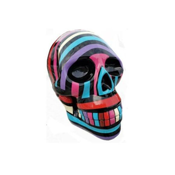 Abstrakter Schädel Scull Totenkopf Figur Statue 66cm XXL Figuren
