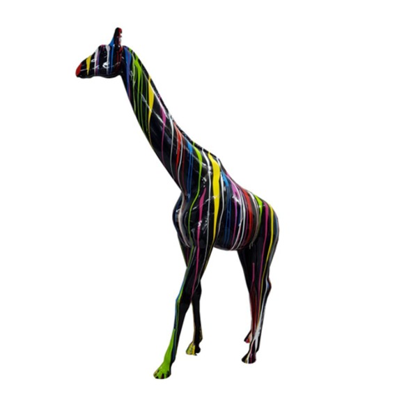 Moderne Skulptur Giraffe Dekoration Figur Statuen Kunststoff Dekorative