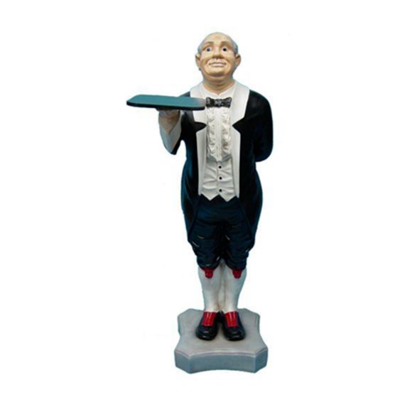 Butler Figur Statue Figuren Statuen Skulptur Restaurant Hotel 110cm Ablage