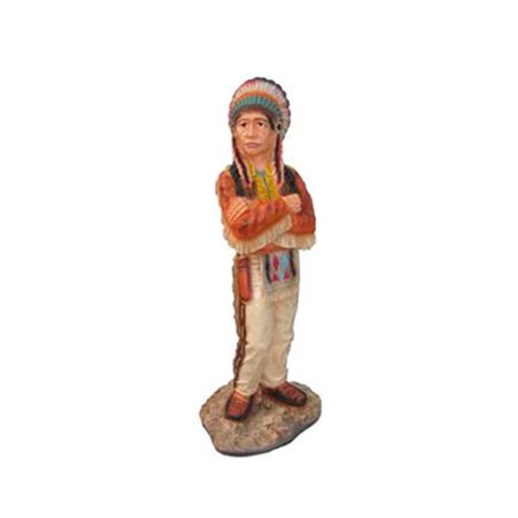 Indianer Figur Statue Ureinwohner USA Garten Deko Skulptur Figuren