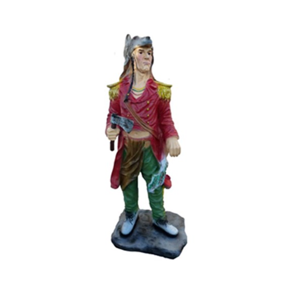Statue Skulptur Holzfäller 75 cm Figur Statuen Skulpturen Hand bemalte