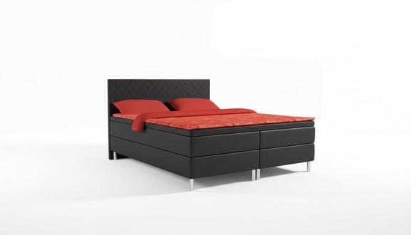 Polsterbett Betten Bett Polster Kunstleder Designer Hotel Doppel Luxus Design