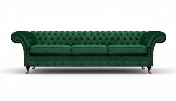 Polstermöbel Luxus Sofa Dreisitze Couch Chesterfield Wohnzimmer Textil
