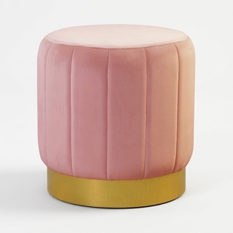 Pouf Fußhocker Rund Hocker Polsterhocker Sitzhocker Hocker Ottomane