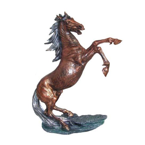 Skulptur pesare Pferde Abstrakte Kupfer Farbig Pegasus Pferd Statuen