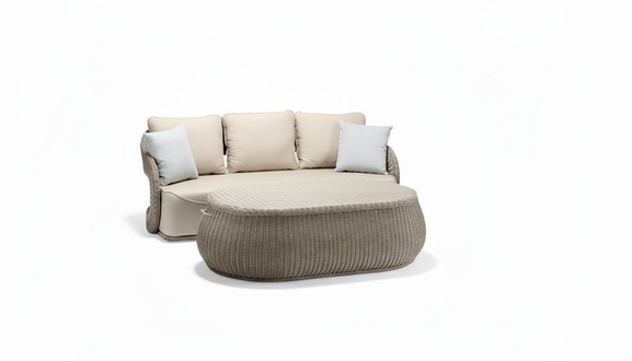 Rattanmöbel Gartenmöbel Sofagarnitur Terrasse Set Outdoor Lounge Balkon 2tlg.