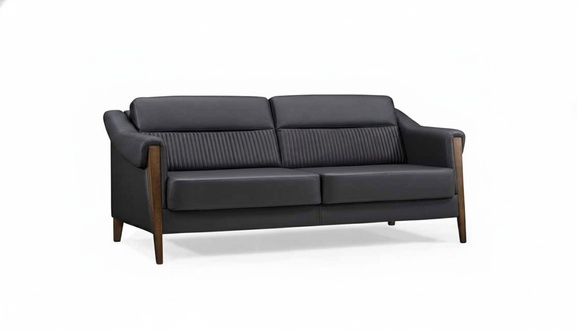 Relax Sofa Design Couch Polster Möbel Dreisitzer xxl big sofas Schwarz 192cm