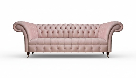 Rosa Chesterfield Wohnzimmer Couch Stilvolle Polstersofas Design Couch
