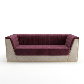 Rose Medusa Couch Dreisitzer Polster Weiche Couchen Sofas Möbel Stoff