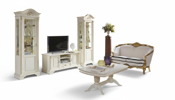 Rtv Sideboard Schrank Dekorative Kommode Wohnzimmer Klassisch Kommoden Holz Low