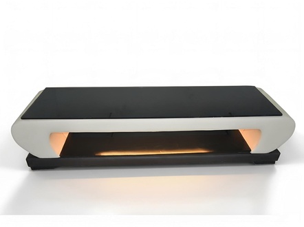 RTV TV Sideboard LederTisch Designer Glas Tisch Fernseh Schrank Neu Modern