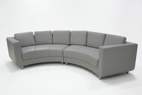 Rund Sofa Wohn Möbel Leder Sofas Couchen Polster Sitz Rundeu