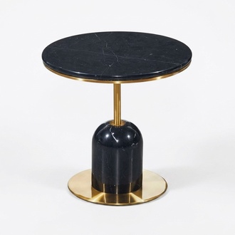Runder Wohnzimmer Beistelltisch Schwarzer Sofatisch Luxus Couchtisch Tisch