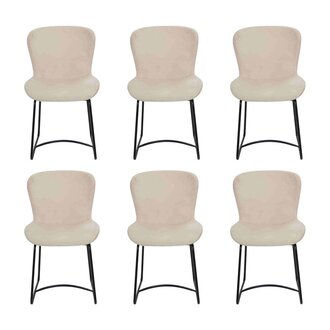 Esszimmerstuhl Weiß 6x Stühle Esszimmer Modern Stuhle Metall Design