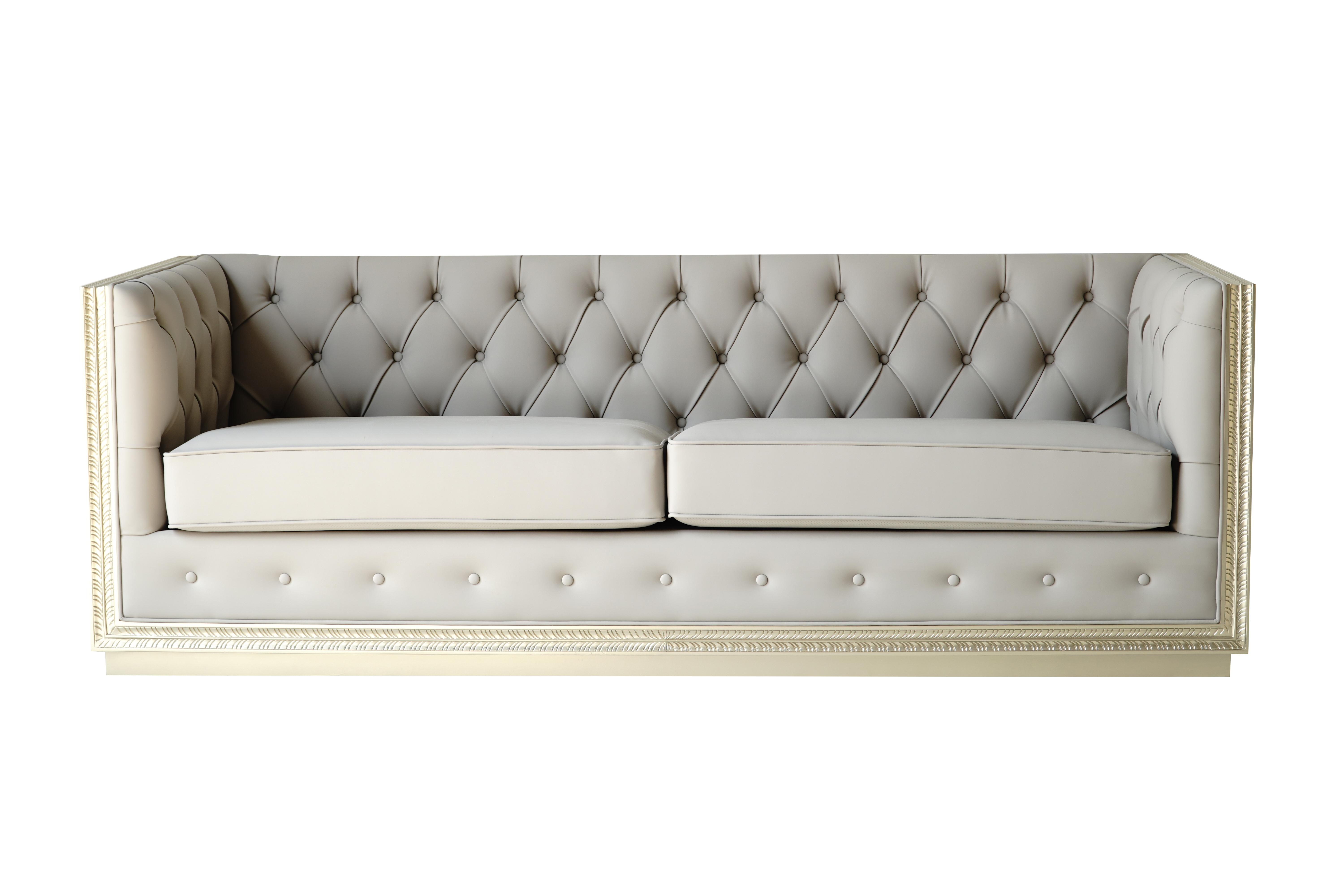 Chesterfield Wohnzimmer Sofas Italienisch Sofa Couch 3 Sitzer 220 cm Polsterung