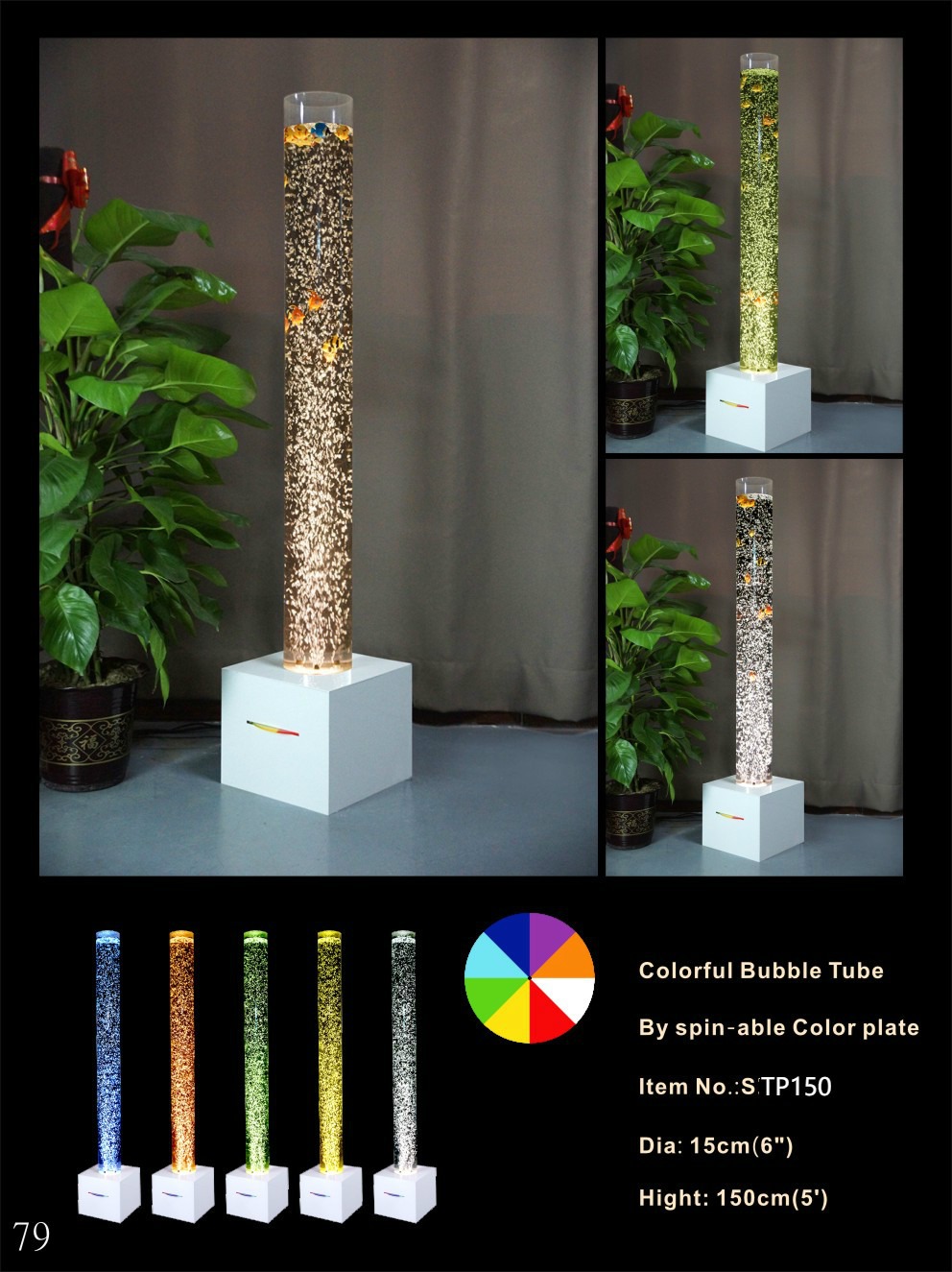 Led Wassersäule 150cm Wasserwände Dekoration Wassersäulen Lampe