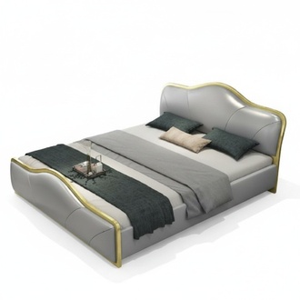 Schlafzimmer Bett Polster Design Luxus Doppel Hotel Betten Holz Möbel