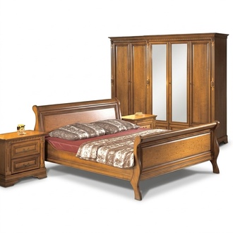 Schlafzimmer Designer Bett 2x Nachttische Luxuriöses Einrichtung Komplett
