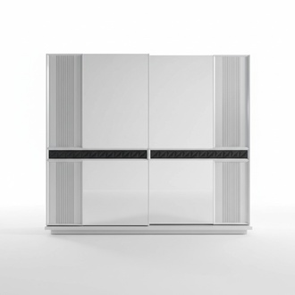 Schlafzimmer Holz Kleiderschrank Luxus Design Schränke Modern Grau