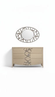 Schlafzimmer Kommode Spiegel Sideboard Kommoden Holz modernes Design Luxus