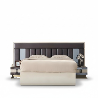 Schlafzimmer Luxus Modern Bett Holz Möbel Doppelbett Design Betten Ehebett