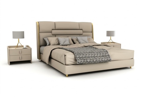 Schlafzimmer Möbel Designer Bett Holzgestell Doppelbett Moderne Betten