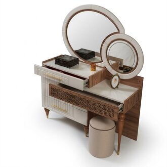 Schlafzimmer Set Kommode Mit Spiegel Garnitur Holz Gruppe Möbel