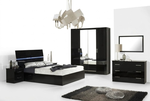 Schlafzimmer Set Komplett Kommode Kleiderschrank Bett Betten Nachtkonsole
