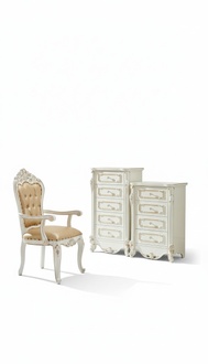 Schlafzimmer Set Weiß Design Elegantes 2x Kommode Klassische Möbel Luxus 2tlg.