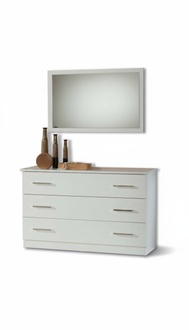 Schmink Tische Konsolen Tisch Side Board Zimmer Holz Spiegel + Kommode