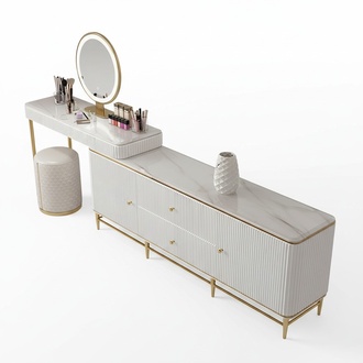 Schminktisch Spiegel Luxus Konsole Kommode Schlafzimmer Tische Tisch