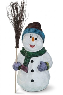 Schneemann Figur Garten Statue Skulptur Figuren Skulpturen Dekoration